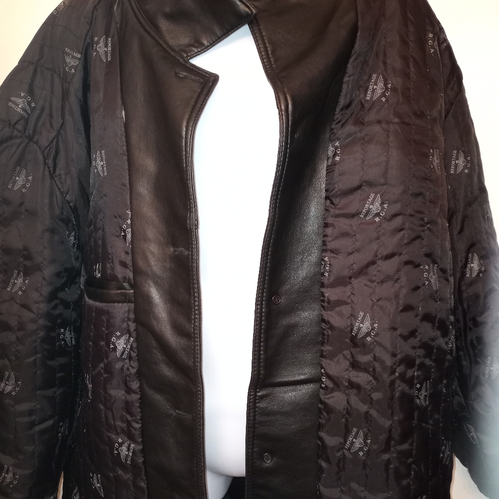 Reportage R.G.A. men leather coat - Picture 4 of 4